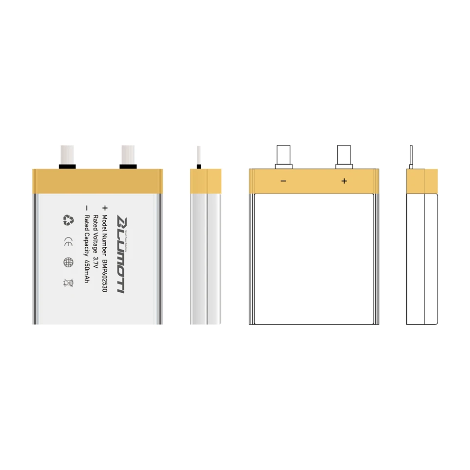 BMP602530-450mAh-3,7V